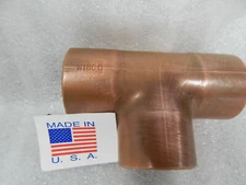 NIBCO Copper Tee 1-1/2" x 1-1/2" x 1-1/2" Pressure T  made in USA