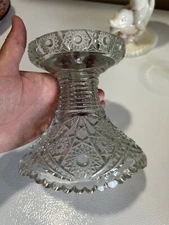 Vintage McKee Concord Pressed Glass Punch Bowl Base Stand 5 3/4” T