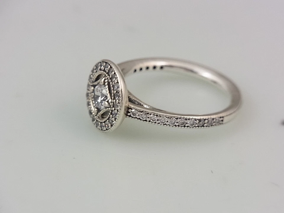 Pandora 191006CZ Damen Ring 925 Silber Zirkonia Weiß/Farblos 50 (15,9 mm Ø) - Bild 3 von 4