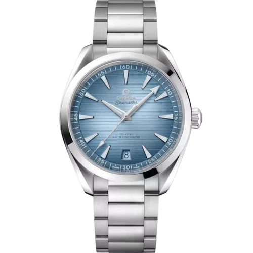 OMEGA 22010412103005 SEAMASTER AQUA TERRA 150M SUMMER BLUE STEEL BRACELET 41MM