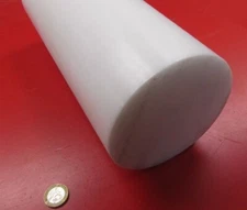 Hdpe White Round Rod 5.00" Diameter x 48" Length Natural