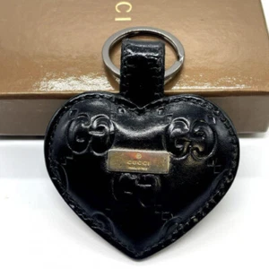 GUCCI, Key Chain, Heart shaped, leather, Women's Accessories, good condition