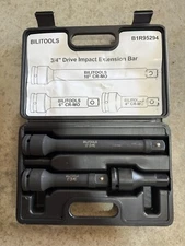 BILITOOLS 3/4 inch Drive Extension Set Impact Grade Socket Ratchet Extension Bar