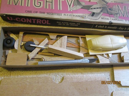Vintage Scientific mighty mite Control Line Gas Model Airplane Kit s99 149 Rare - 第 4/9 張圖片