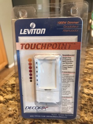 Leviton TPI10-1LW Touch Dimmer (White) 