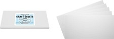 White Flex Plasticard Polystyrene Craft Sheets - 6"x12" - .040" thick - 10 Pack