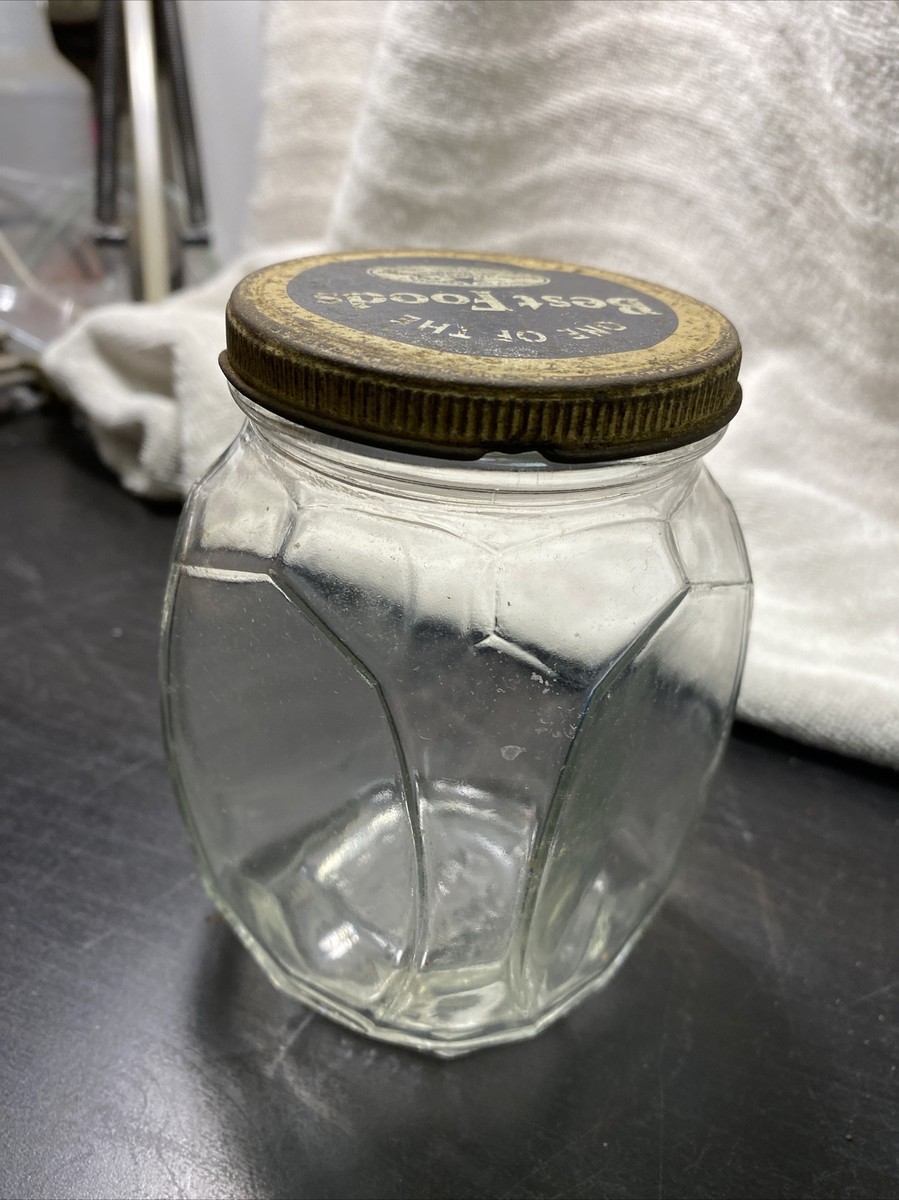 jar　0818 Best foods registered design patent 80918 Clear Glass Jar