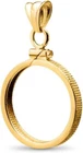 14k gold  filled  bezel coin bezel FOR 2.5 dollar Indian head  , Liberty head