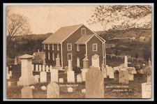 RPPC Maine  Old German Church Est. 1773 - Waldoboro, ME 1908 