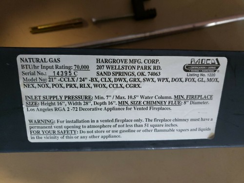 Quemador Hargrove Ember, conector piloto de seguridad, parada de muestreo y conector de aluminio - Imagen 2 de 5