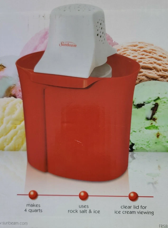Sunbeam мороженица, фантазия замороженные лакомства. FRSBCB40-КРАСНЫЙ. - Изображение 2 из 4