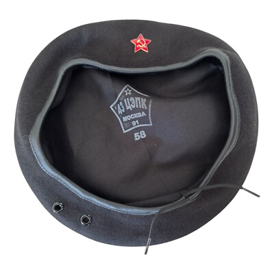 USSR Soviet Russian Army Style Black CHE GUEVARA Beret Hat Cap