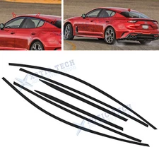 6x Chrome Delete Blackout Die-cut Side Window Decor Cover For Kia Stinger 18-23