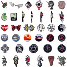 Iron Sew On Patches Lots Embroidered Patches Badges appliques transfers Patterns