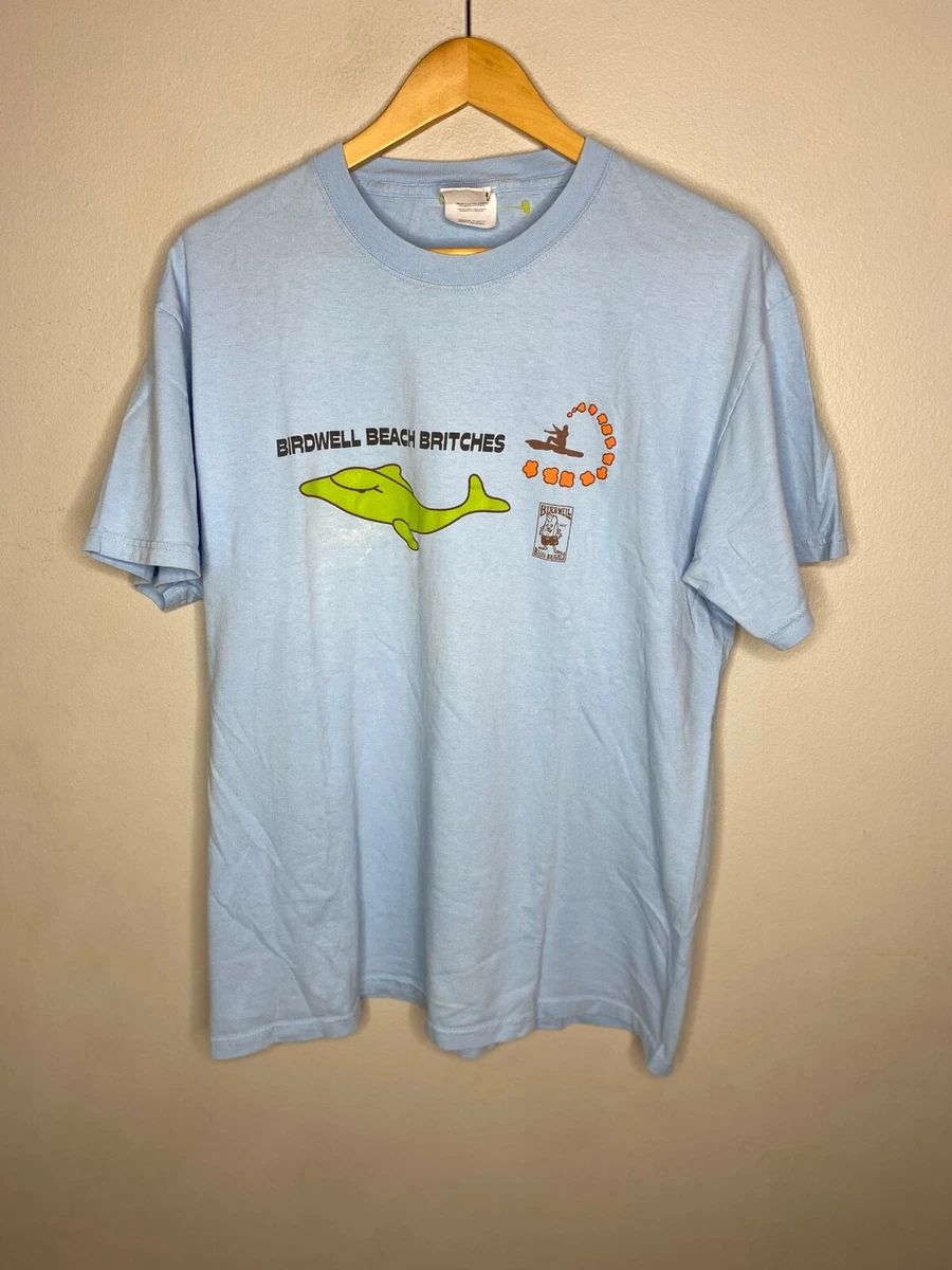 Vintage Birdwell Beach Britches Tee Shirt Crew Neck Men s Large Blue