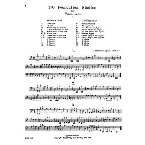 170 Foundation Studies, Cello - Picture 3 of 3