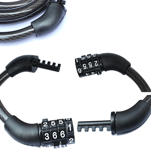High Strength Combination Scooter Bike Lock Cable 4-Digit Passwords - Picture 6 of 8