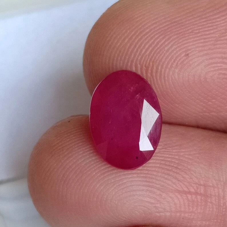 2.80 Ct Natural Ruby Oval Cut Loose Gemstone Jewelry - Image 4 of 4