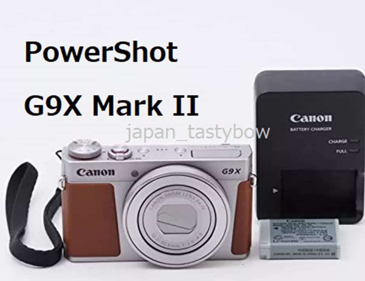 Canon PowerShot G9X Mark II Digital Camera Silver Used English Japanese