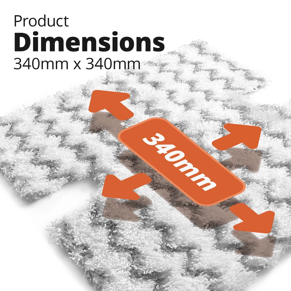 Steam Mop Floor Pads for Shark S6001UK Pocket, S6001W, S6001WM, S6002 Series - Image 2 of 4