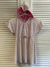 Disney size 7/8 princess hooded swim cover up dress