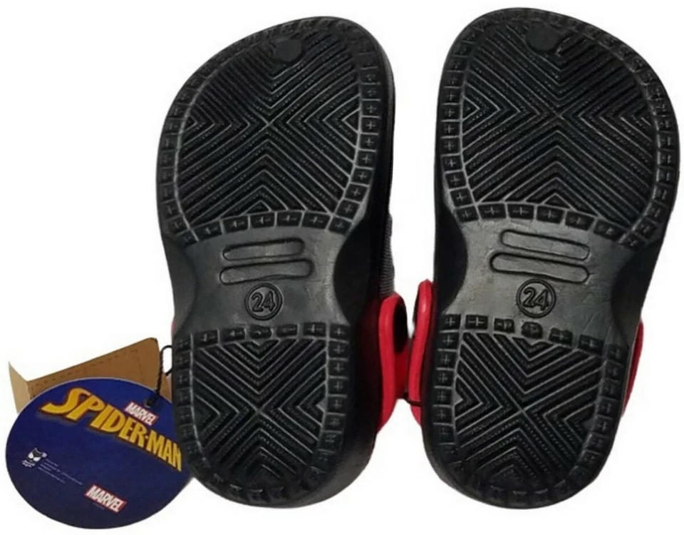 Zuecos Marvel Clásicos Spider-Man Unisex Niño Niña Niño Pequeño (EE. UU. Talla 8) Nuevo con etiquetas/Raro Foto 4 de 4