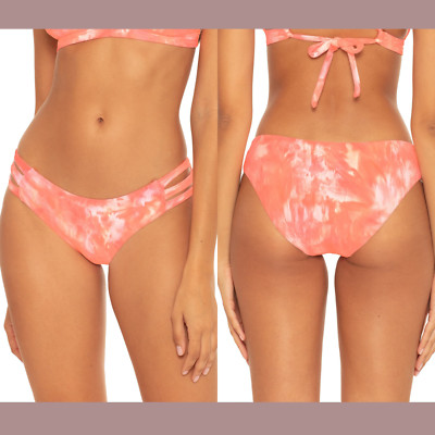 NWT Becca [ XS ] Crystal Scoop Bikini Bottoms in Sherbet #5003