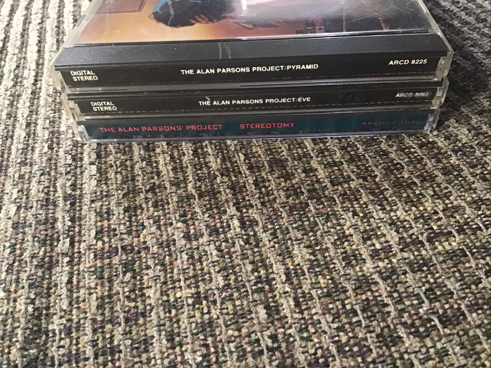 THE ALAN PARSONS PROJECT 3-CD LOT: PYRAMID 1978 EVE 1979 STEREOTOMY 1984 - Imagem 2 de 4