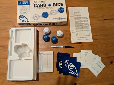 Karten Würfelspiel Sheffield Wednesday Edition selten 1992 Set in Top Zustand
