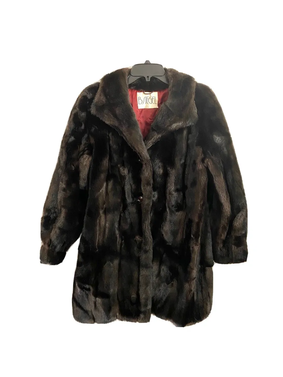 60s tissavel faux fur coat