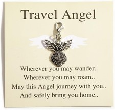 Guardian Angel Keychain Protection Love Charm Gift