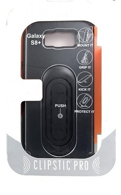 Scooch Clipstic Pro Case for Samsung Galaxy S8+   Black | Kickstand Grip Case