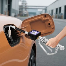 Digital Oil Control Valve Meter Nozzle Pneumatic Oil Gun with 1/2in NPT Inlet