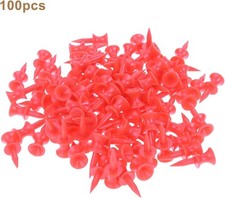 100Pc 31mm Golf Tees Unbreakable Step Down Plastic Castle Tees Practice Supplies