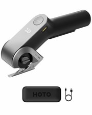 HOTO Cordless Electric Box Cutter Titanium Blade LED Display Self-Sharpening