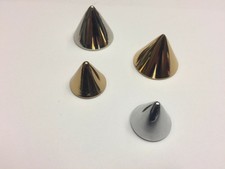 Deckelknopf M10x1 aus Messing Zierknopf Kegelform Kegelknopf chrom gold nickel