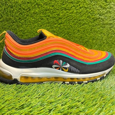 Nike Air Max 97 Sunburst Orange Mens Size 11.5 Athletic Running Shoes Sneakers