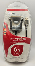 Ativa USB to Parallel Printer Cable 6ft Adapter Cable M24 Laptop USB  New 