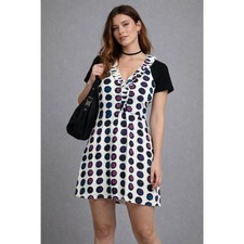 MARC By MARC JACOBS Y2K White Floral Mini Dress Women's Size Large