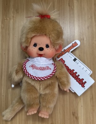 Sekiguchi Japan Monchhichi 251834 Premium Standard GIRL Tan Plush