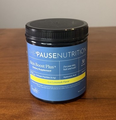 The Pause Nutrition Skin Boost Plus Açaí Lemonade Flavor 8 Oz Exp 06/27