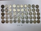 1936-1964    90% Silver  Dimes - Roll 50 Coin Lot 2 - Mixed Dates
