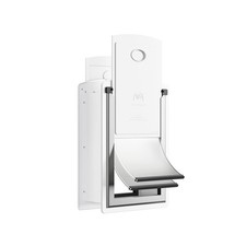 Cat Door for Wall, Energy Efficient Pet Door with Steel Frame, Telescoping Tu...