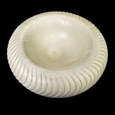 Vintage 80s Fitz & Floyd Round Swirl Bowl 7" Ceramic Ashtray Accent Trinket Dish