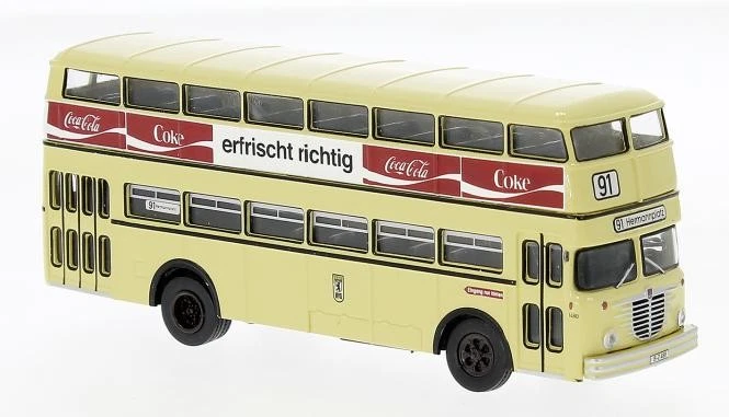 Brekina Stadtbus Büssing D2U Coca-Cola BVG 61260 - Bild 1 von 1