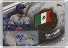 2020 Topps Global Game Medallion 6/9 Alex Verdugo #GGM-AV Auto 2h5