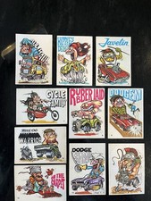 1970 Odder Odd Rods Sticker Cards Lot 46. Most are in EX condition
