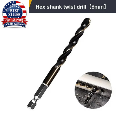 Twist Drill Bit Set HSS Cobalt Wood Metal Hole Cutter Core Drilling Hex Shank Dr