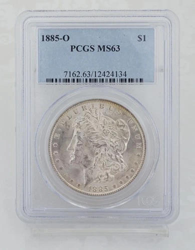 1885-O Morgan $1 Dollar Silver Dollar Coin PCGS MS63 New Orleans CN1037