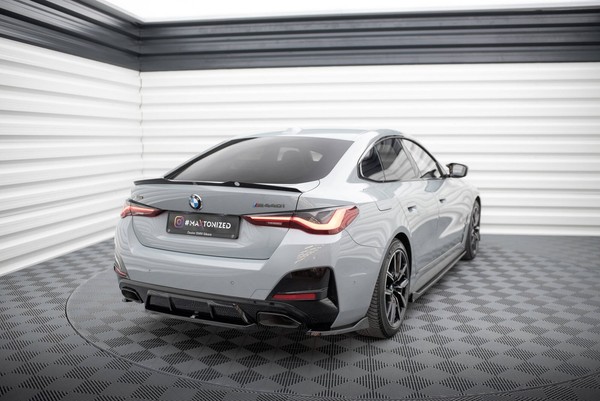 Heck Ansatz Flaps Diffusor V.2 FüR BMW M440I Gran Coupe G26 HeckschüRze Schwarz-image